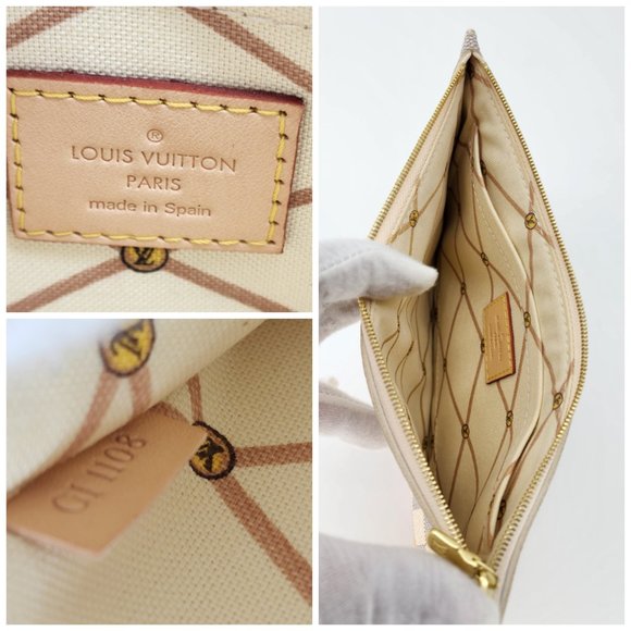 Louis Vuitton Special Edition Pochette Damier Azur In Super Mint Condition - Picture 3 of 3